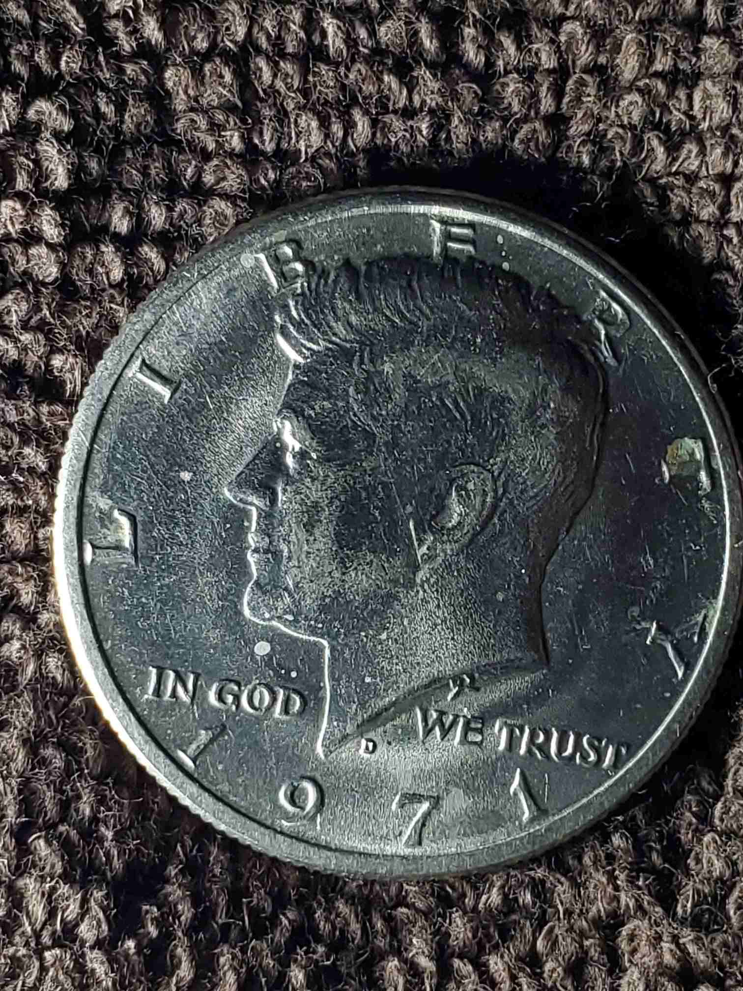 1971-D-Kennedy-Half-Dollar-With-Doubling,-Multiple-Copper-Faces